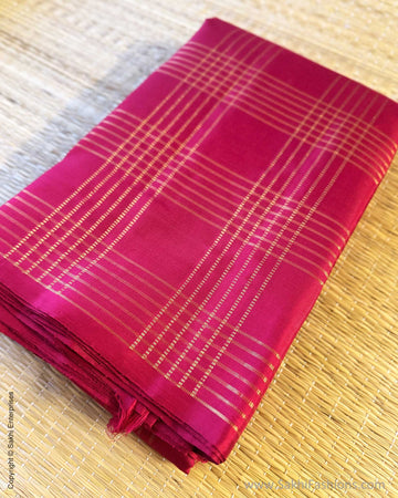 EE-Y06309 Redish Pink Kanchi sari