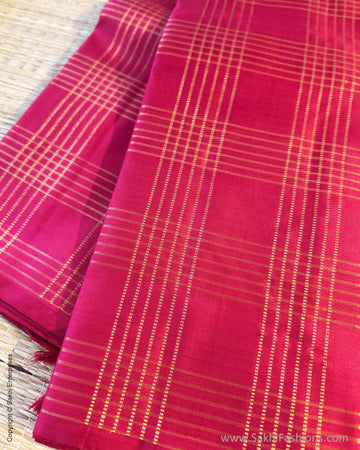 EE-Y06309 Redish Pink Kanchi sari