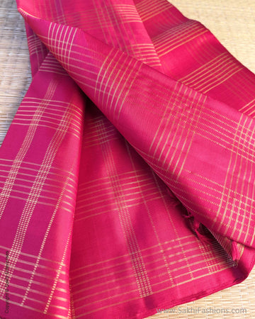 EE-Y06309 Redish Pink Kanchi sari