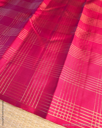 EE-Y06309 Redish Pink Kanchi sari