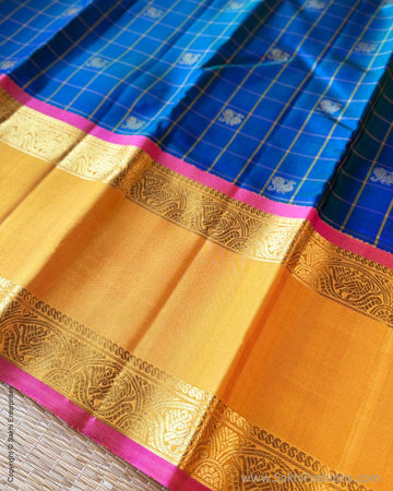 DP-Y06928 Blue Kanchi Saree
