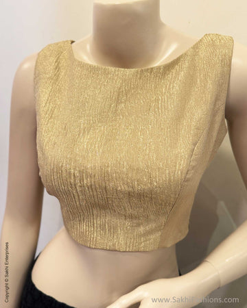 BL-W19023S Gold Tissue Blouse