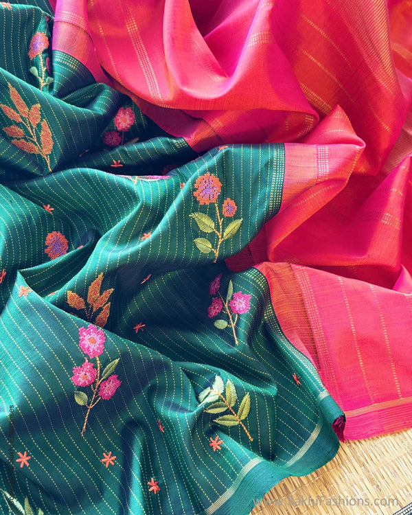 DP-Y07438 Floral Green Kanchi