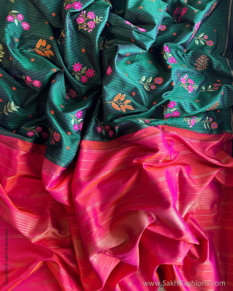 DP-Y07438 Floral Green Kanchi