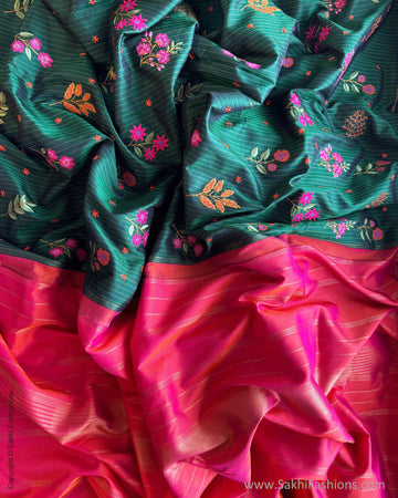 DP-Y07438 Floral Green Kanchi