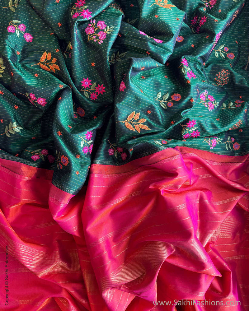 DP-Y07438 Floral Green Kanchi