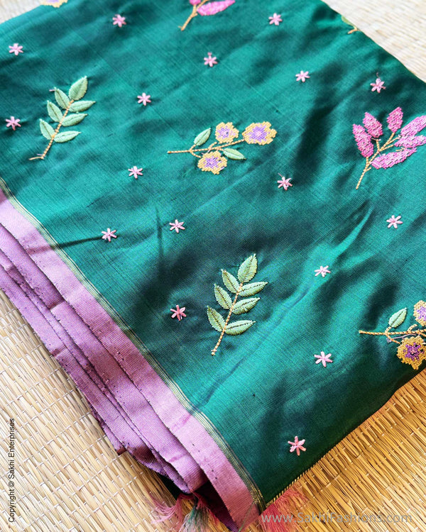 DP-Y07441 Floral Green Kanchi