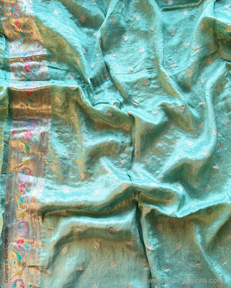 DP-Y04417 Pastel Green Bandhini Sari