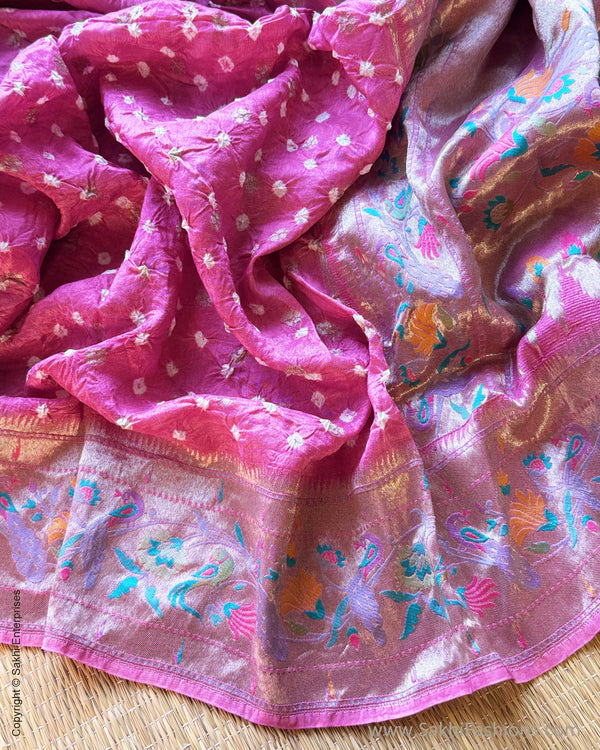 DP-Y04415 Pink Bandhini Sari