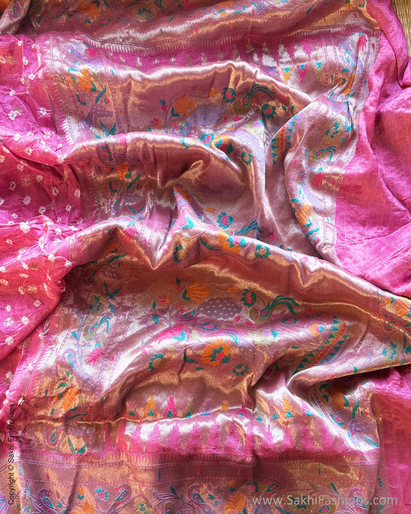 DP-Y04415 Pink Bandhini Sari