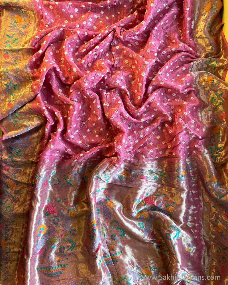 DP-Y04415 Pink Bandhini Sari