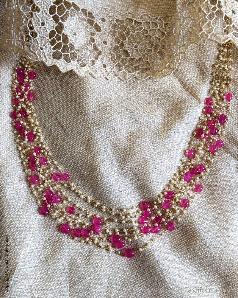 AJ-Y07063 Pink Beads Mala