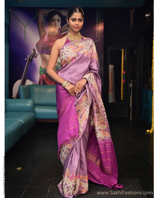 EE-Y06768 Lilac Kanchi batik sari