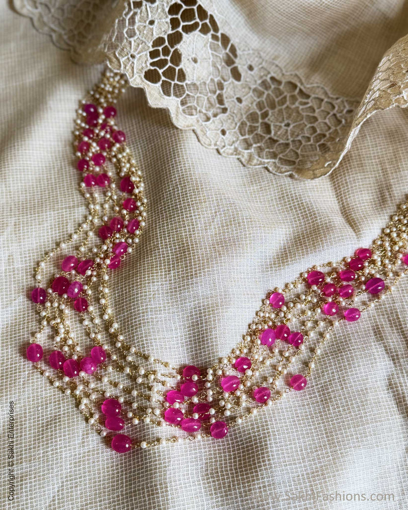 AJ-Y07063 Pink Beads Mala