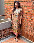 EE-Y05308 Kalamkari Tussar Dress