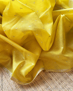 DP-Y01533 Yellow Silk Kota Sari