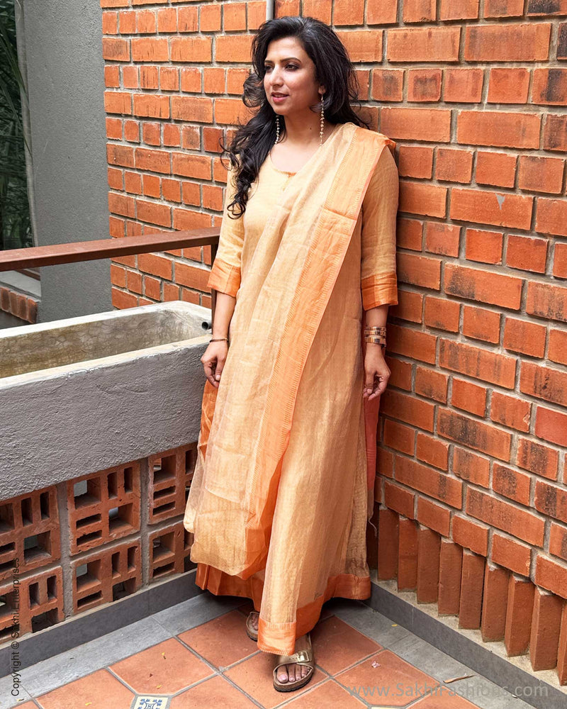 EE-Y07477 Tissue Saree Dress