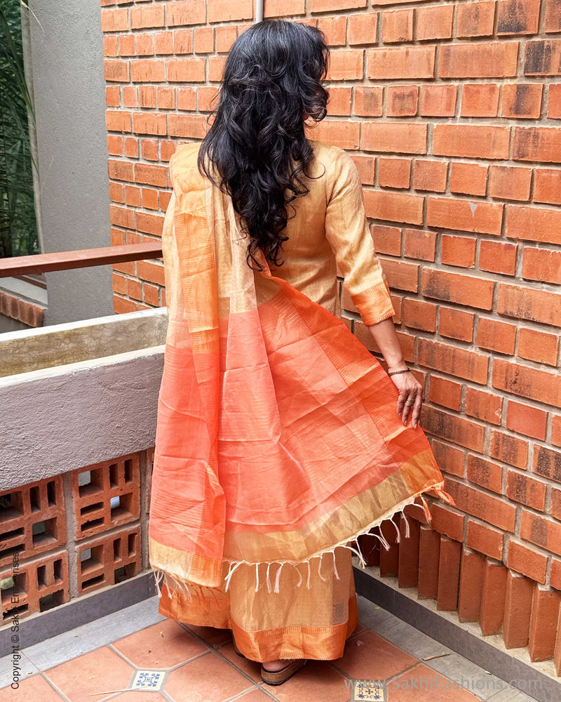 EE-Y07477 Tissue Saree Dress