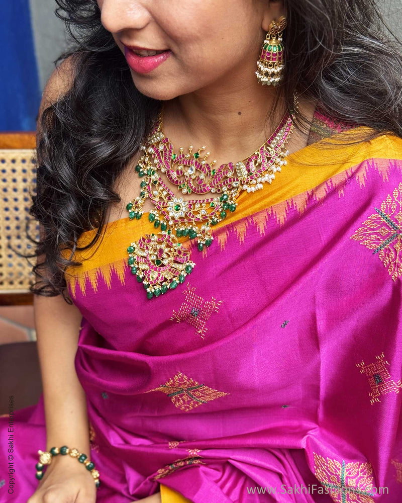 DP-Y07553 Kasuthi Pink Kanchi