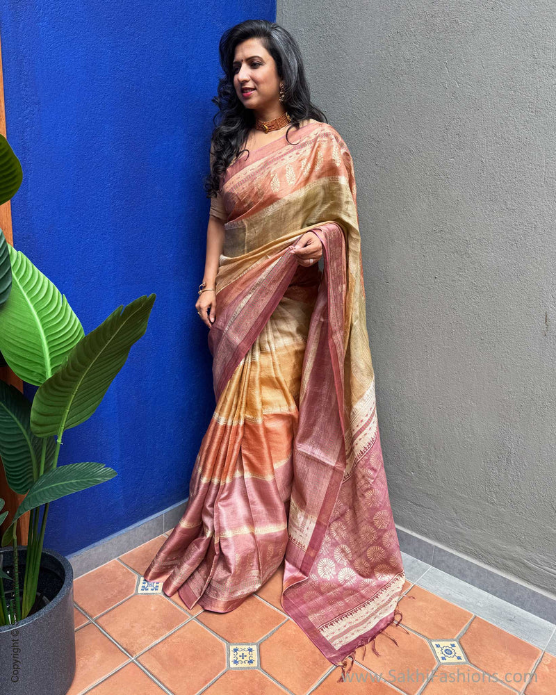 EE-X07625 Shaded Tussar Saree
