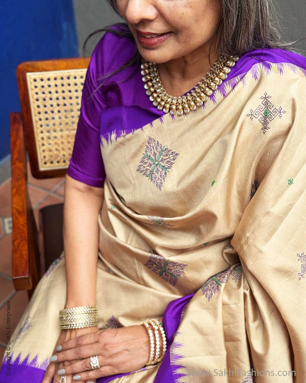 EE-Y07552 Kasuthi Cream Kanchi