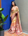 EE-Y07626 Shaded Tussar Saree