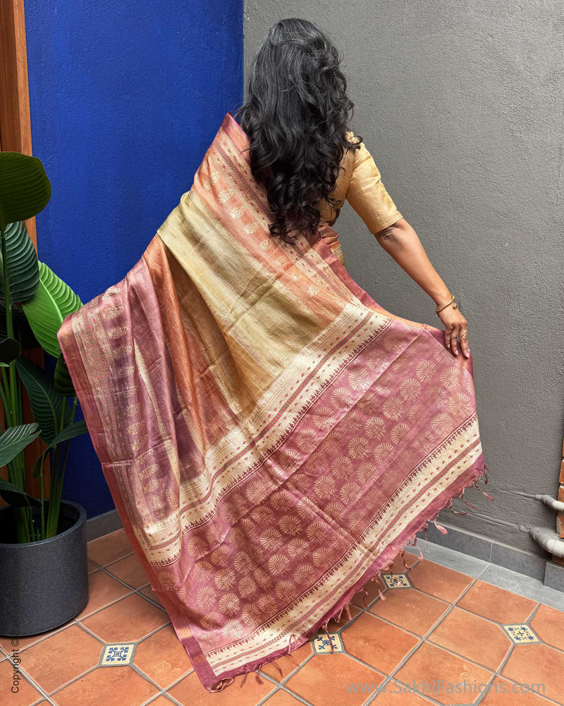EE-X07625 Shaded Tussar Saree