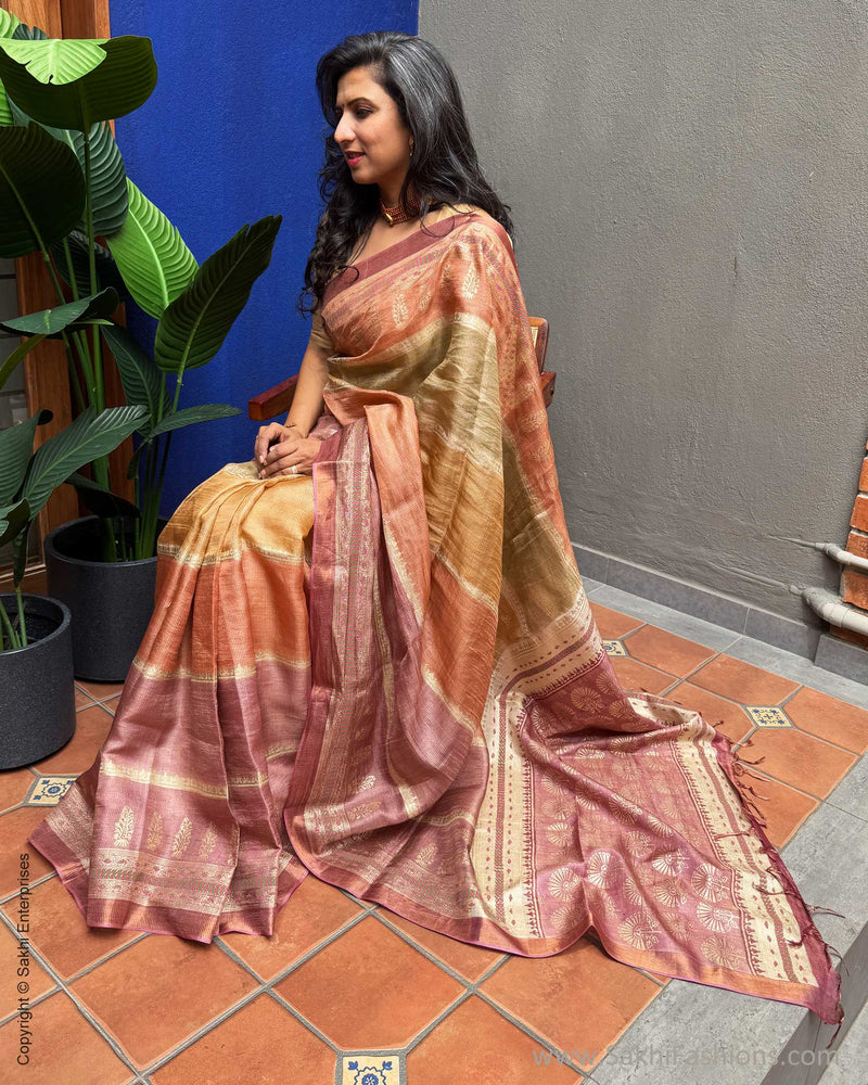 EE-X07625 Shaded Tussar Saree