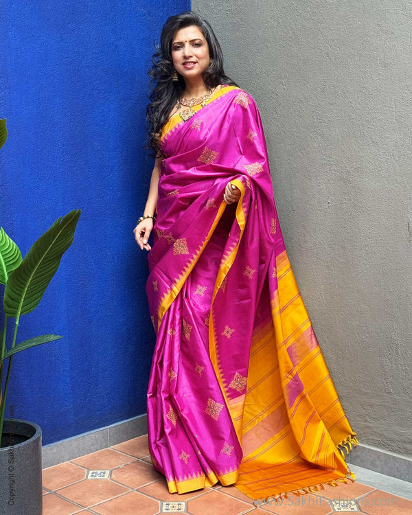 EE-Y07437 Kasuthi Pink Kanchi