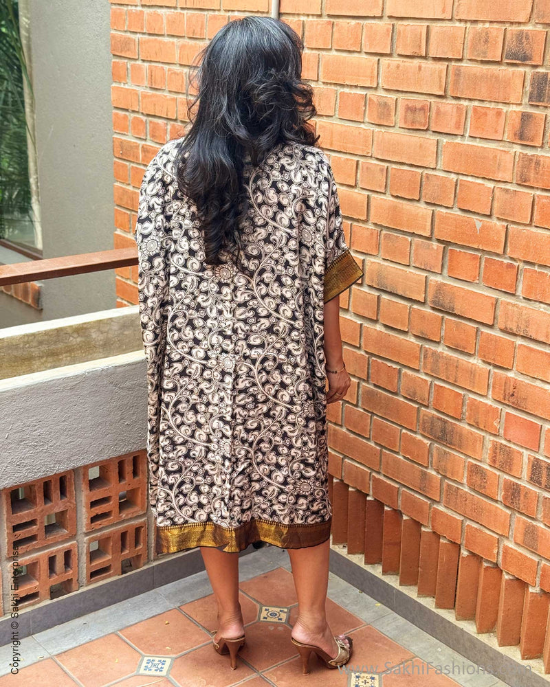 EE-X11515K Blue Kalamkari Kaftan