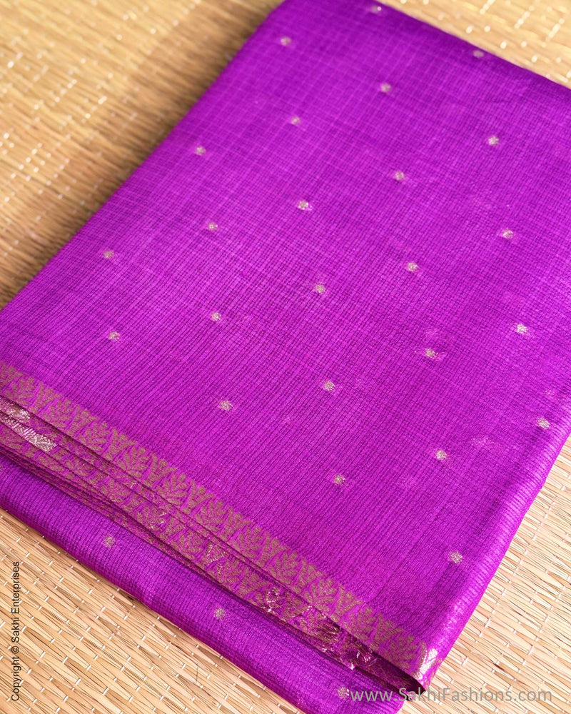 DP-Y01532 Purple Silk Kota Sari
