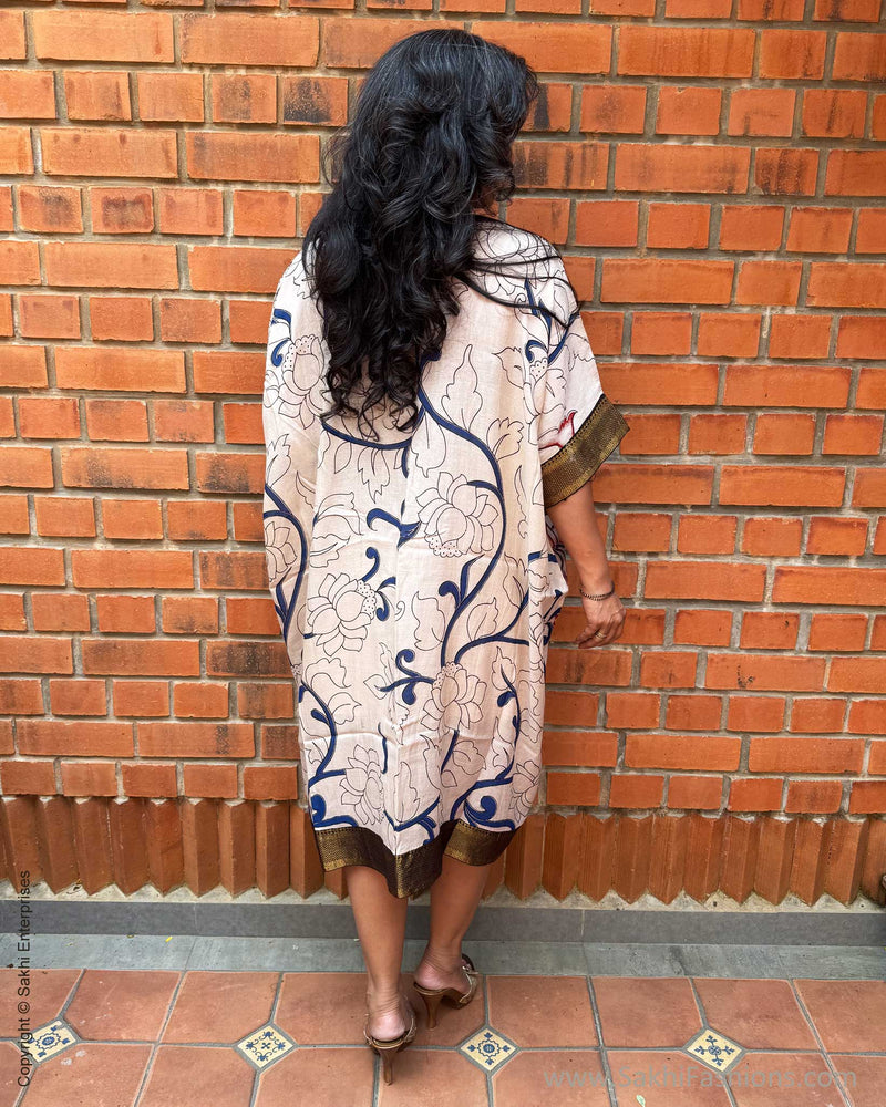 EE-X11519K Red Kalamkari Kaftan