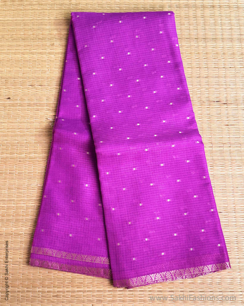 DP-Y01532 Purple Silk Kota Sari