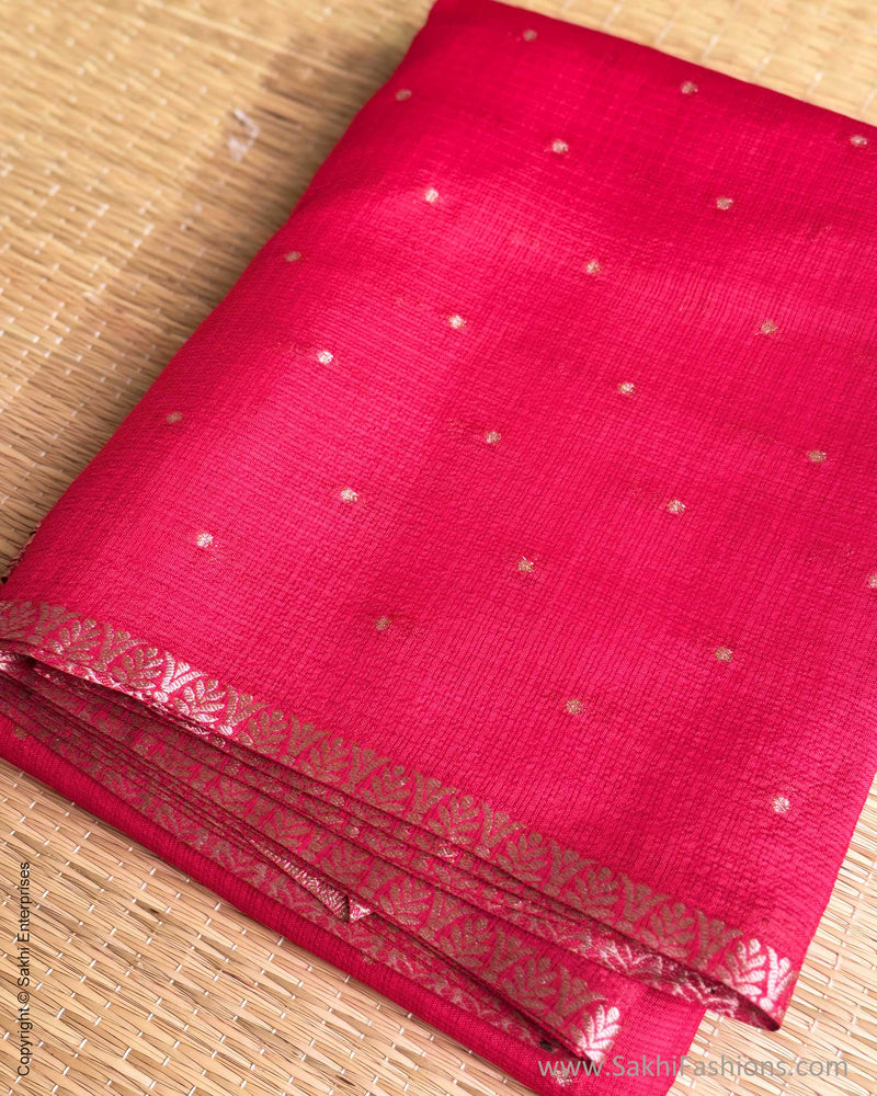 DP-Y01534 Red Silk Kota Sari