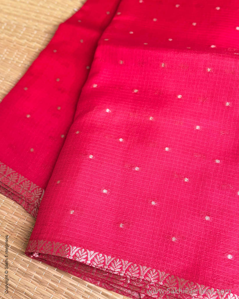 DP-Y01534 Red Silk Kota Sari