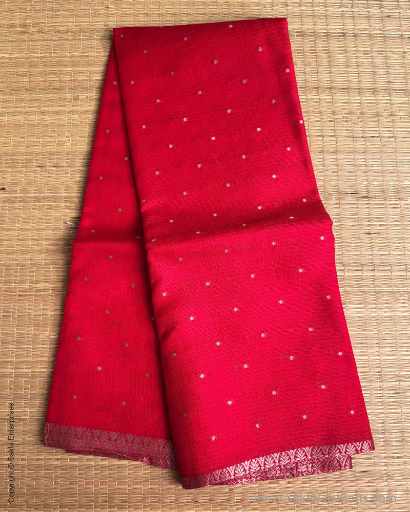 DP-Y01534 Red Silk Kota Sari