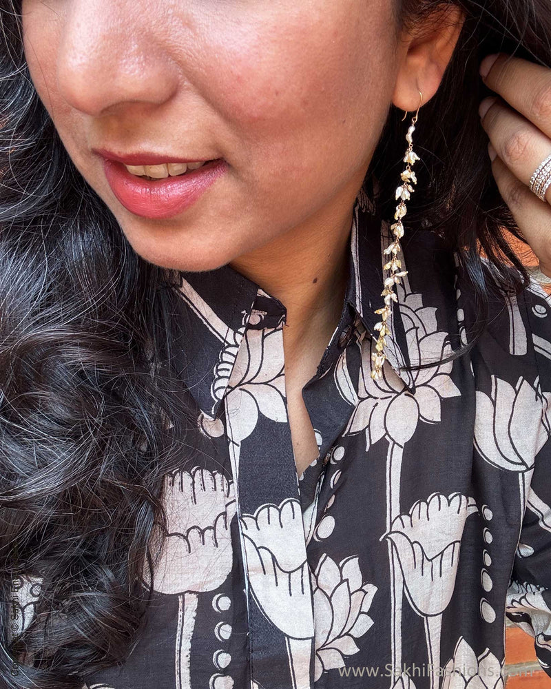 EE-X15110D Black Kalamkari Dress
