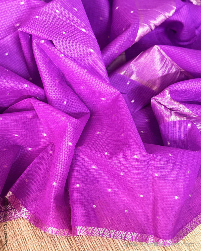 DP-Y01532 Purple Silk Kota Sari