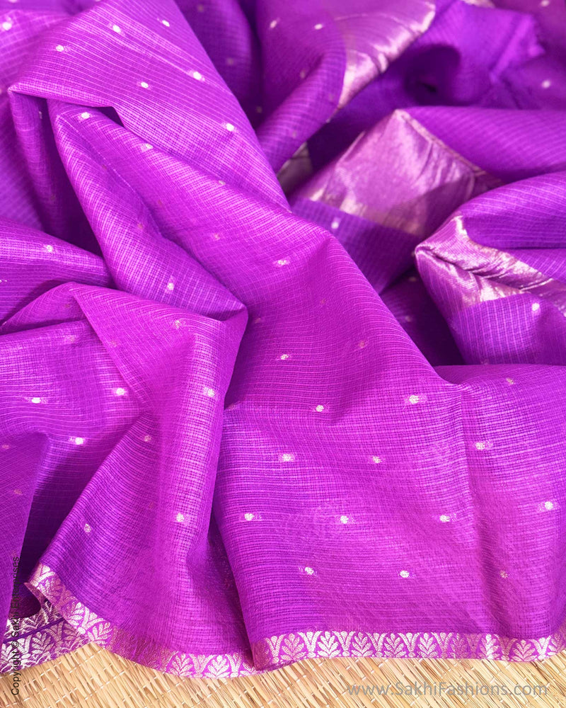 DP-Y01532 Purple Silk Kota Sari