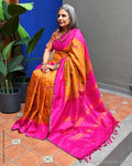 EE-Y07008 Floral Orange Kanchi