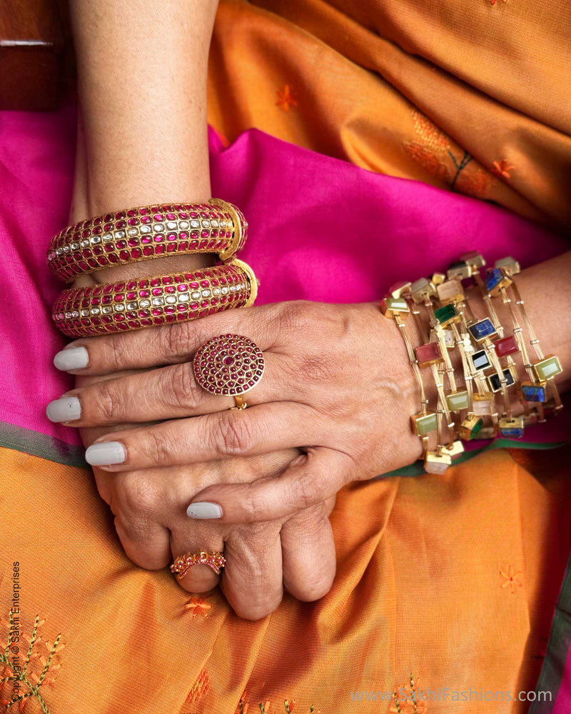 EE-Y07008 Floral Orange Kanchi