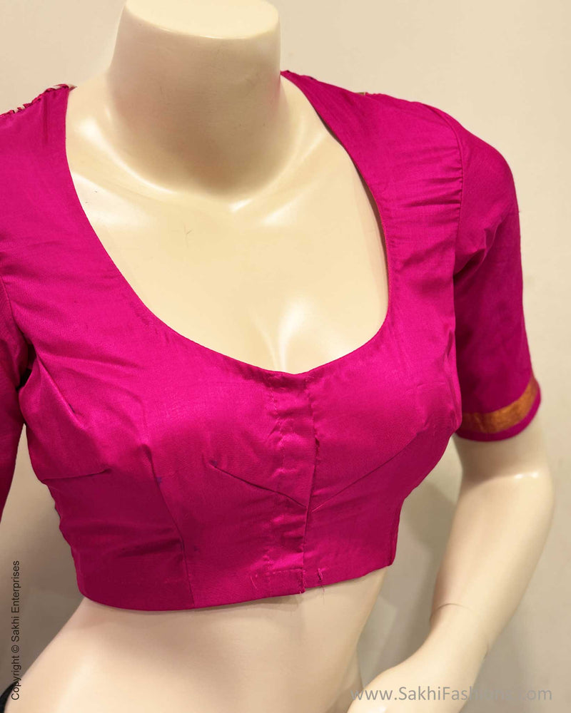 BL-Y29925 Pink Kanchi CutWork Blouse