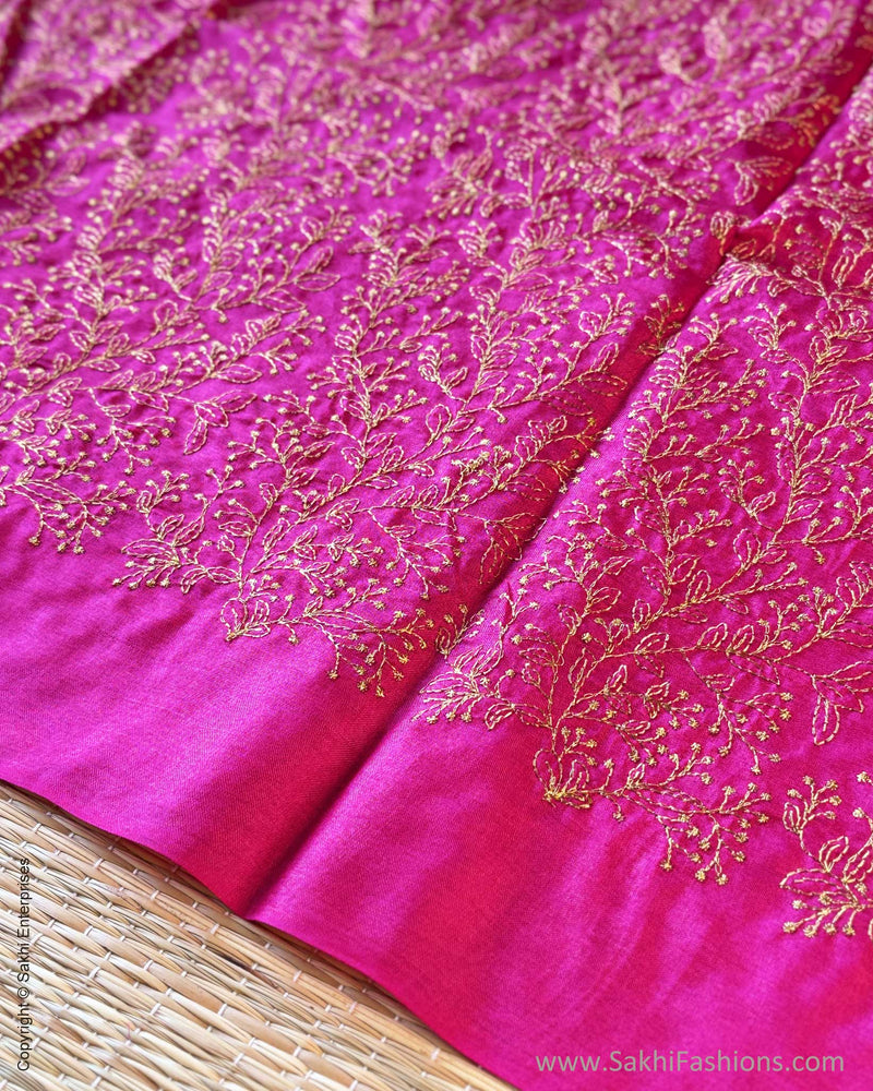 BL-X04421 Pink Tussar Blouse