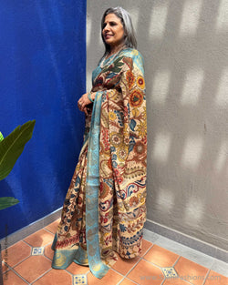EE-Y04812 Kalamkari Cotton Saree