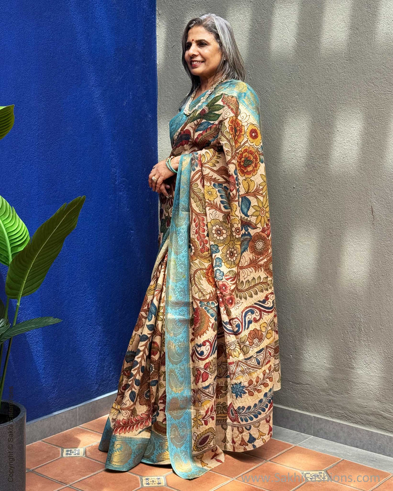 EE-Y04812 Kalamkari Cotton Saree