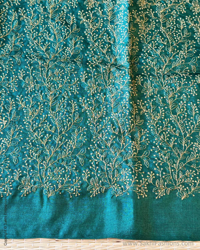 BL-Y07451 Green Tussar Blouse