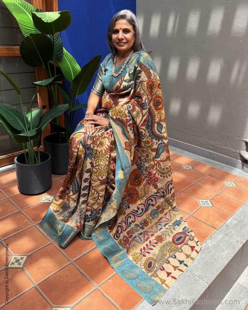 EE-Y04812 Kalamkari Cotton Saree