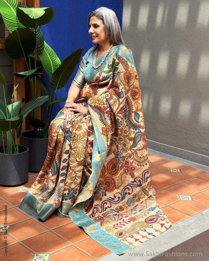 EE-Y04812 Kalamkari Cotton Saree
