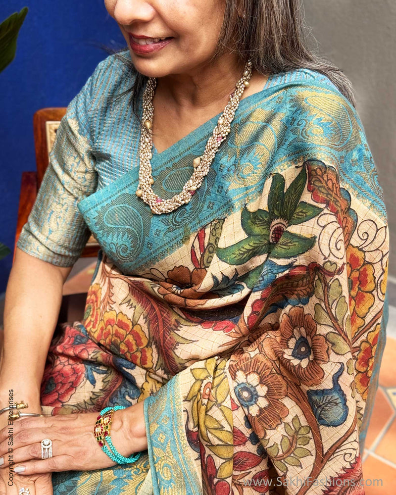 EE-Y04812 Kalamkari Cotton Saree
