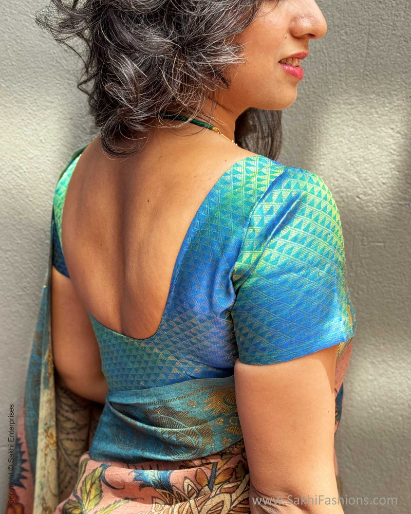 EE-Y04813 Kalamkari Pink Cotton Saree